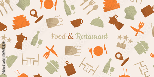 Restaurant background.