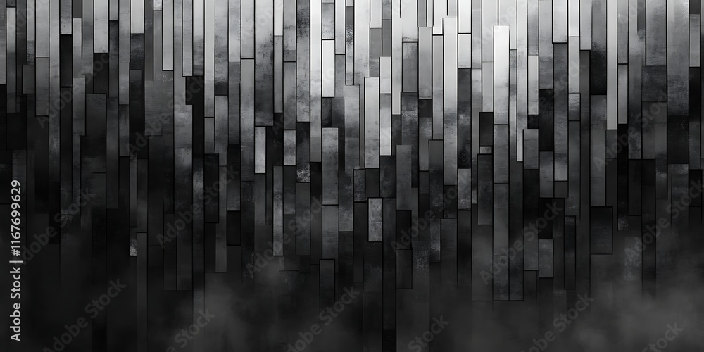 Pixelated barcode patterns forming a grid in black and white Pixelated barcode patterns forming a grid in black and white