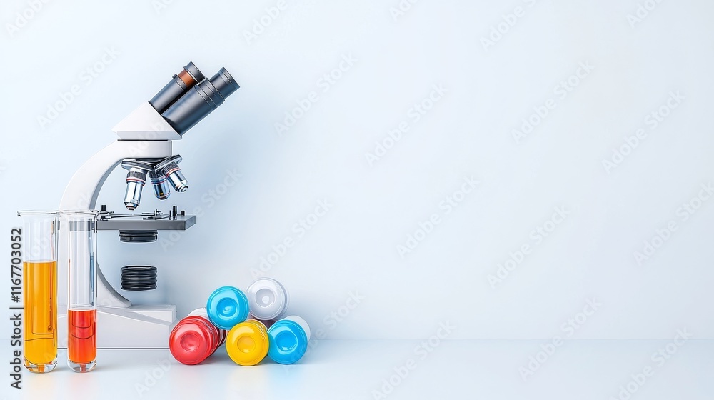 An interior view of a laboratory, depicted in 3D with a blurred background. An interior view of a laboratory, depicted in 3D with a blurred background.