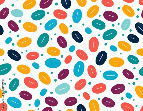 Multi Vitamin complex icons poster. Vector illustration. Multivitamin supplement, b1, d, e, mg, c, zinc, magnesium, a. Diet poster. Colorful pills capsule, droplet group on white background.