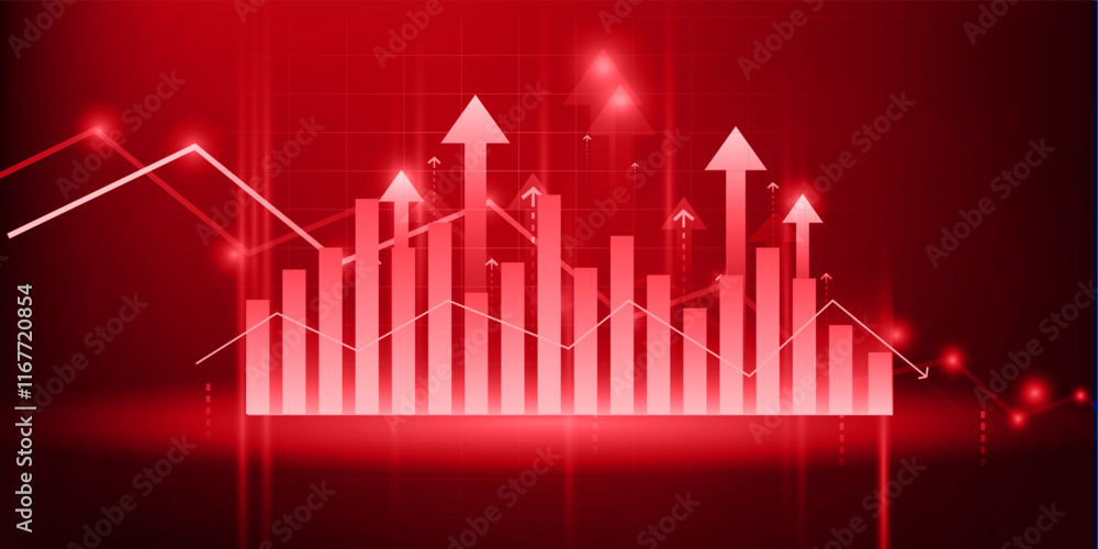 Fototapeta premium market crash recession