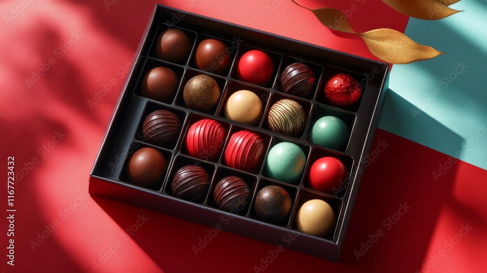 Assorted Gourmet Chocolates in Elegant Gift Box Assorted Gourmet Chocolates in Elegant Gift Box