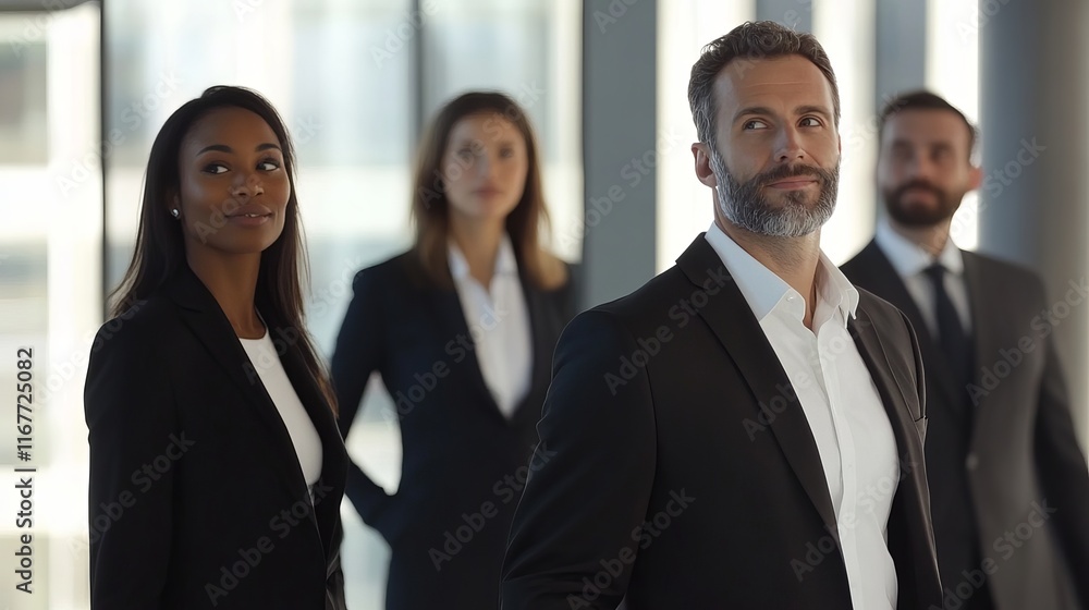 Confident Business Team Portrait Confident Business Team Portrait