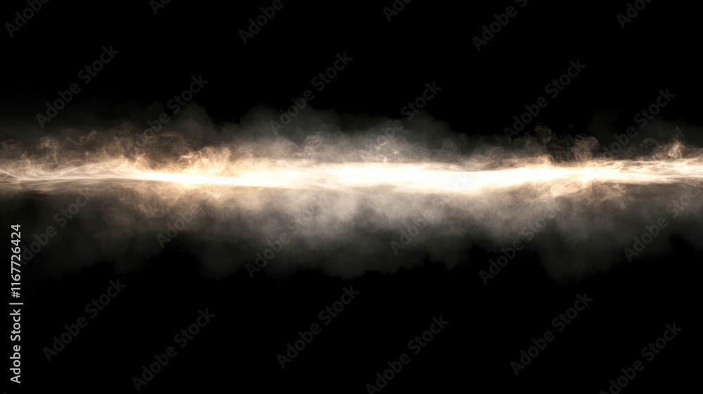 Abstract light burst in dark ambient mist with radiant glow and smoky atmosphere Abstract light burst in dark ambient mist with radiant glow and smoky atmosphere