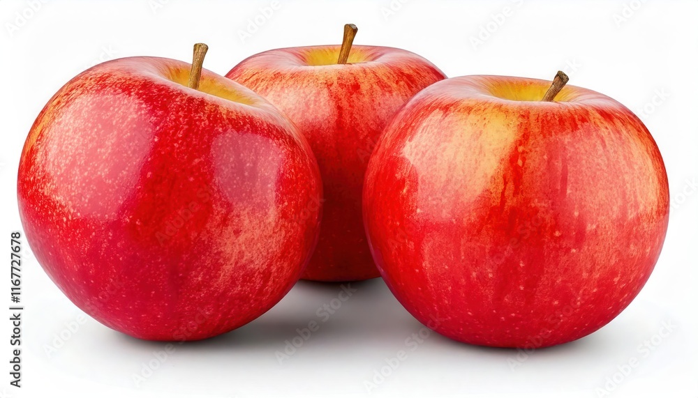 close up . Gala apples isolated on white background with clipping path. close up . Gala apples isolated on white background with clipping path.