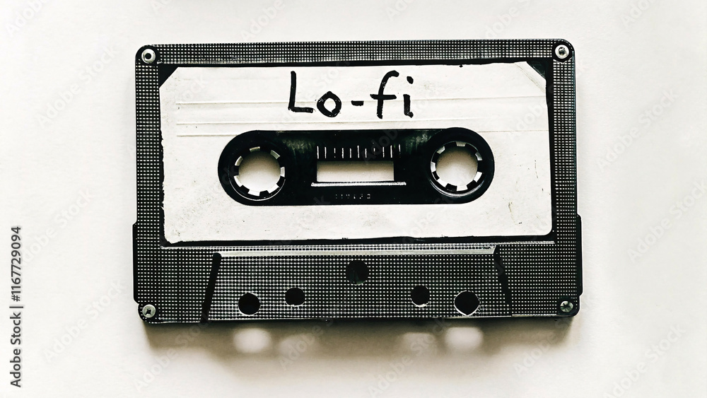 Obraz premium Vintage halftone lo-fi tape