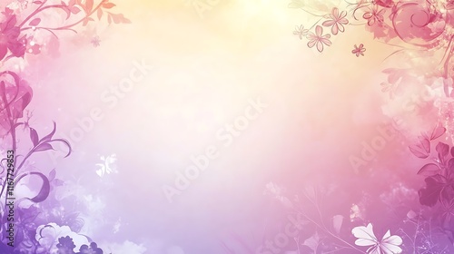 Pastel Floral Background Soft Hues Delicate Flowers
