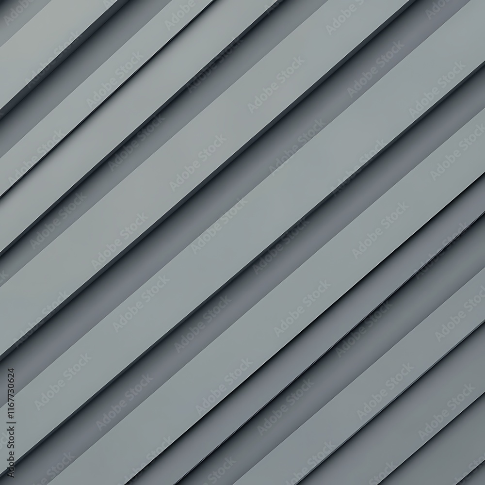 Obraz premium stylized diagonal white lines intersecting on a smooth grey background