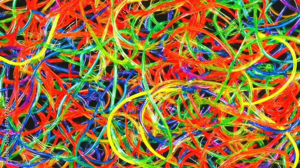 Vibrant Rainbow Chaos: An Abstract Symphony of Color Vibrant Rainbow Chaos: An Abstract Symphony of Color