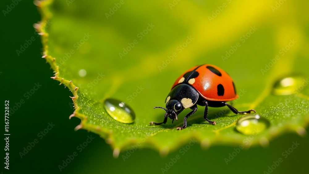 Obraz premium ladybird on a leaf