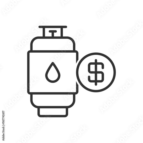 Gas Cylinder Price Icon
