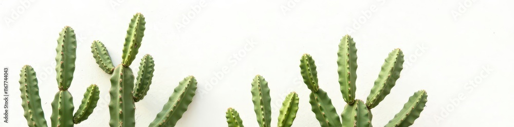 Close-up of a saguaro cactus against a stark white backdrop , white background, flora, photography Close-up of a saguaro cactus against a stark white backdrop , white background, flora, photography
