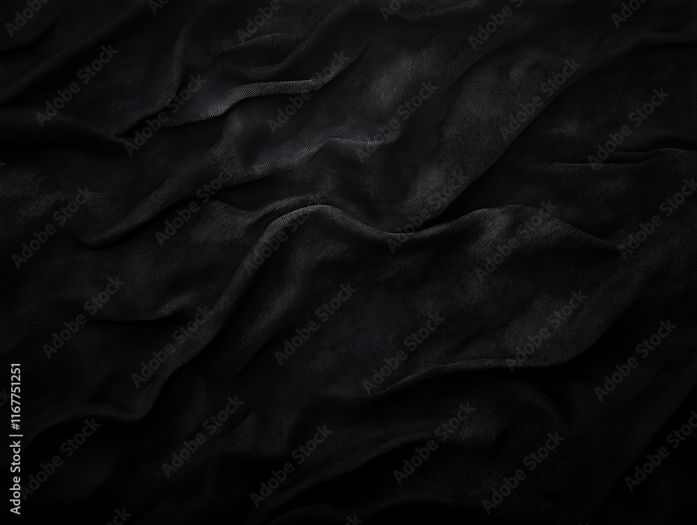 Fototapeta premium Black grainy gradient background with blurred dark noise texture for a header or banner cover design