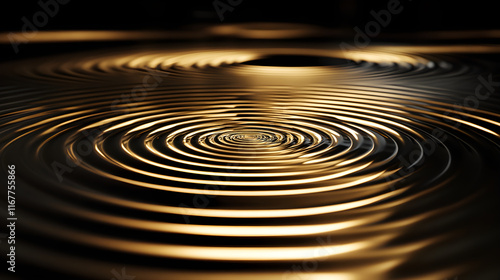 Wallpaper Mural Concentric Harmony: The Art of Light and Reflection in Circular Patterns Unveiled Torontodigital.ca