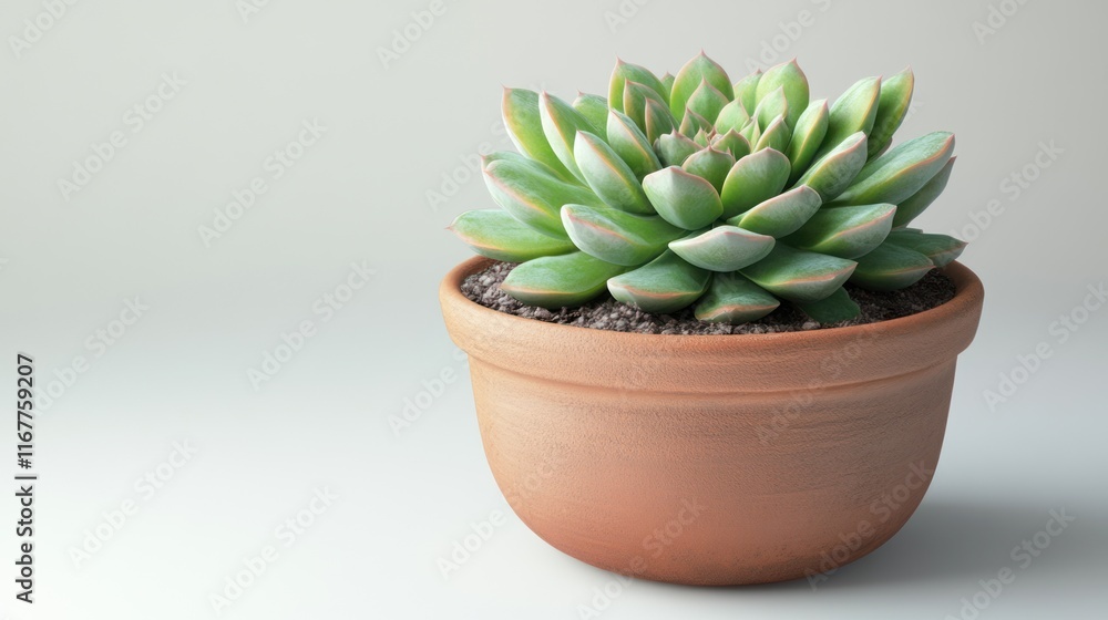 Succulent in Terracotta Pot: A Study in Serenity Succulent in Terracotta Pot: A Study in Serenity