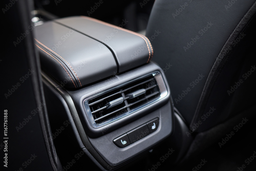 Obraz premium A close up of a car s rear air conditioning system