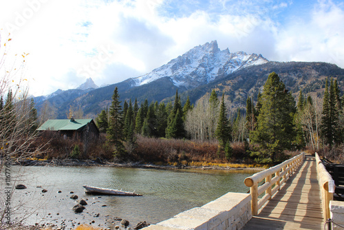 Cabin on the lake photo