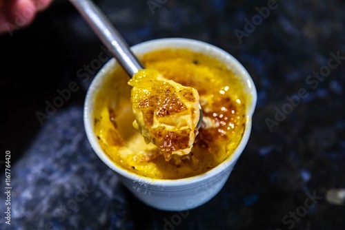Fotografie Crème brûlée, creme brule