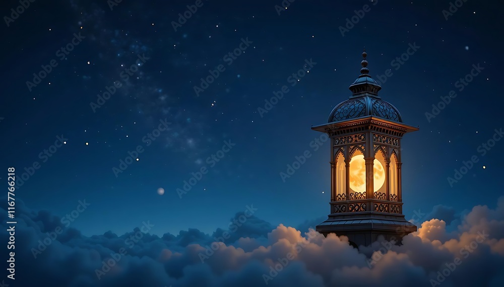 Beautiful Lanterns with a Sky Background Beautiful Lanterns with a Sky Background