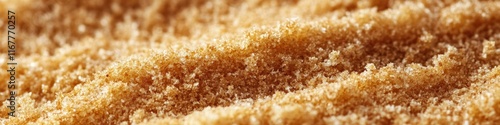 Delightful Crumbled Bread: Macro Close-Up of Isolated Shimmering Dessert Temptation