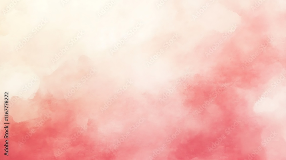 Obraz premium Abstract Pink and White Watercolor Background