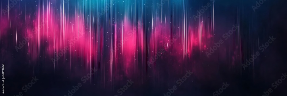 Minimalistic tech banner with contrasting gradients and bold fonts, 