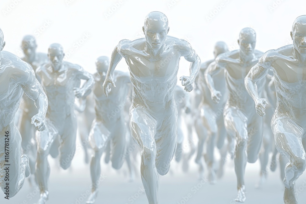 Obraz premium icicles on a white background