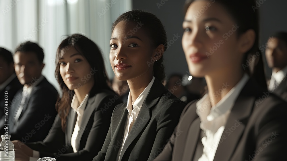 Attentive Business Professionals in Meeting Attentive Business Professionals in Meeting
