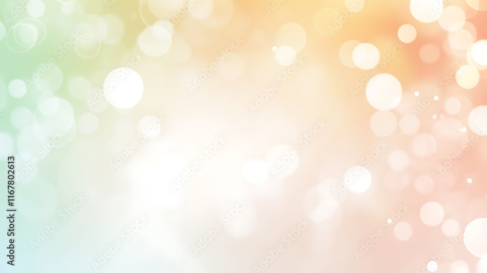 Abstract Pastel Bokeh Background With Soft Lights Abstract Pastel Bokeh Background With Soft Lights