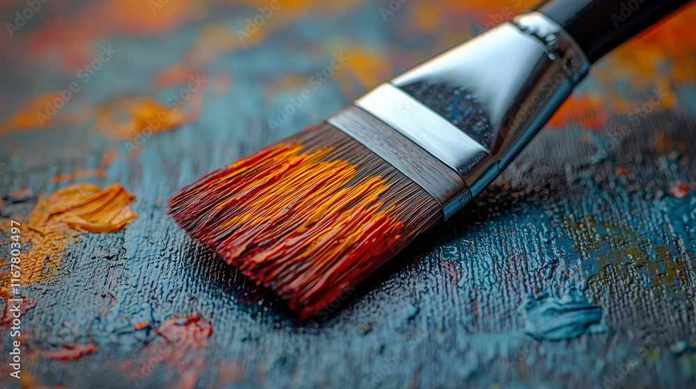 brush and paint brush and paint
