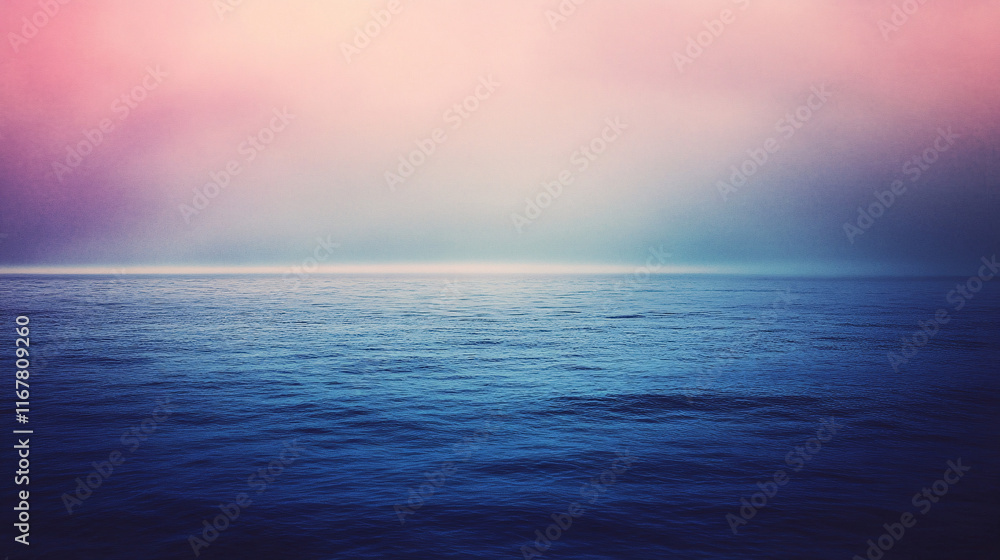 Misty ocean view with soft pink and deep blue tones merging seamlessly at the horizon creating a tranquil and atmospheric seascape
Misty ocean view with soft pink and deep blue tones merging seamlessly at the horizon creating a tranquil and atmospheric seascape