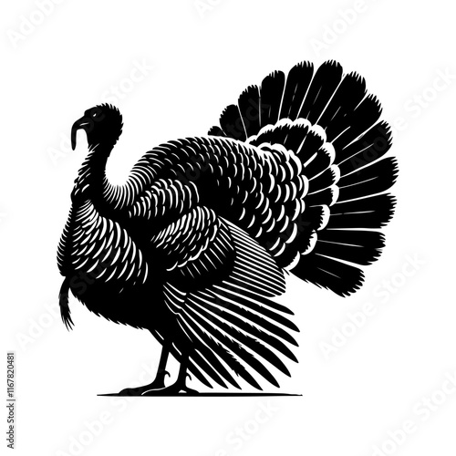 vector turkey silhouette drawing artwork photo