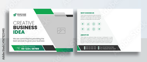 Corporate Postcard or Eddm postcard design template, Corporate Business Postcard Template Design, Simple and Clean Modern Minimal Postcard Template, Business Postcard Layout