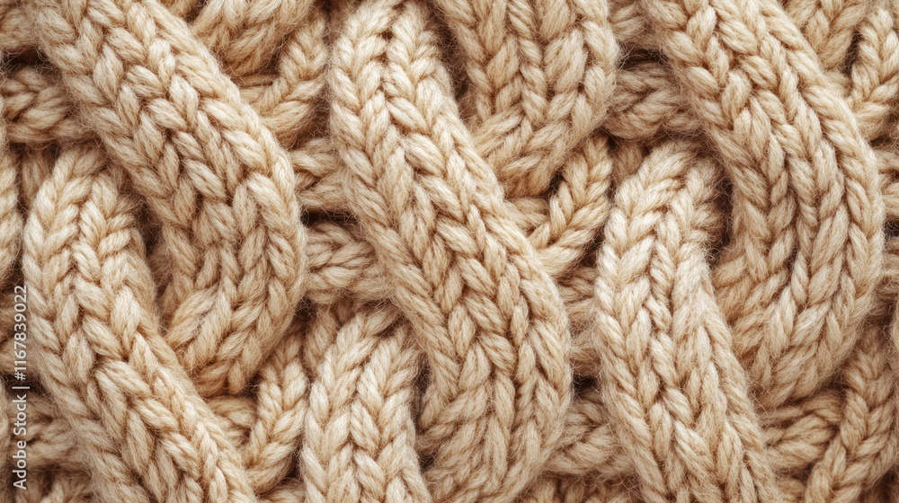 Close-up of a textured knitted fabric. Close-up of a textured knitted fabric.