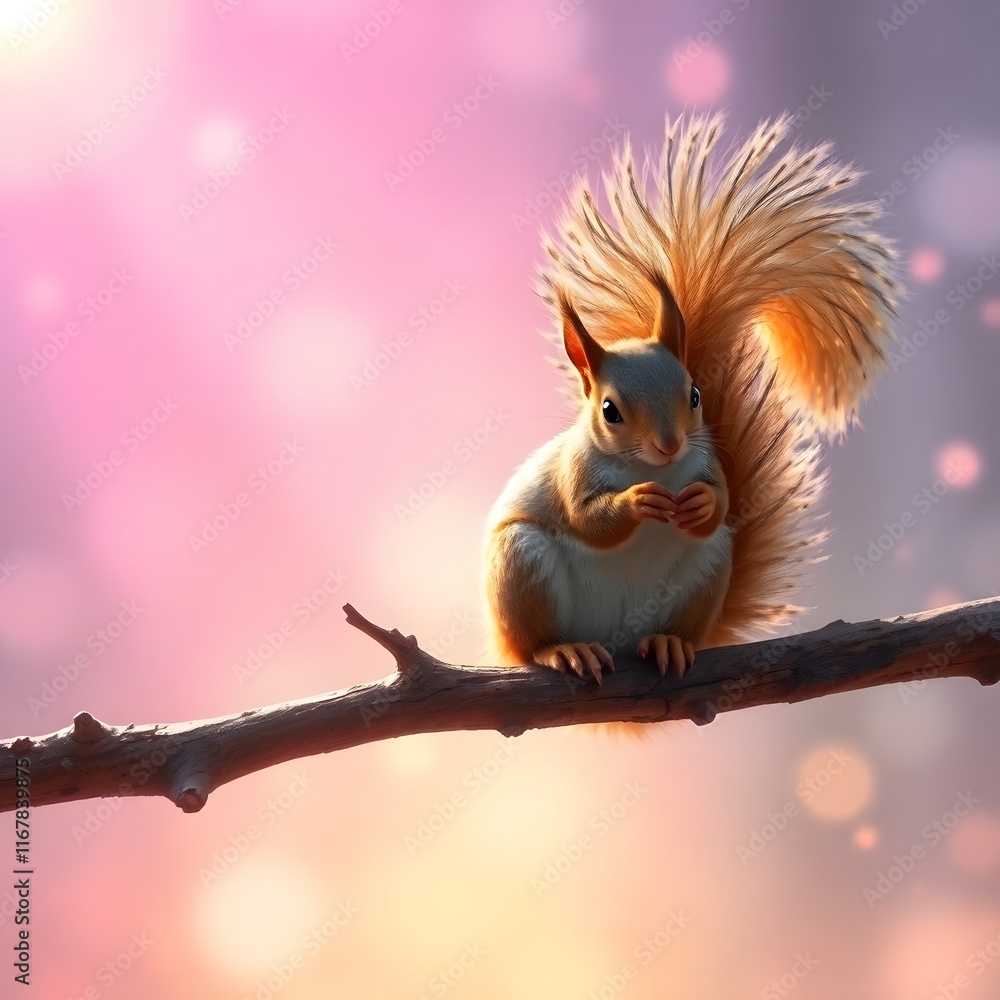 Obraz premium Squirrel, Tier, Funny, Animal, illustration, cartoon, animal, fox, vector, squirrel, cat, mammal, cute, drawing, nature, design, animals, wildlife, fur, wild, tail, orange, funny, fun, pet, dog, red, 