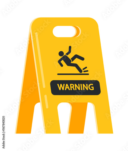 Public warning yellow symbol vector illustration