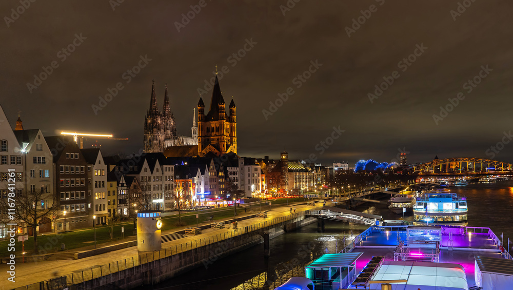 Obraz premium Köln am Rhein