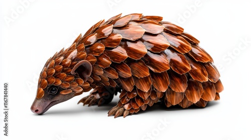 Educational Graphic of a Vibrant Pangolin Design