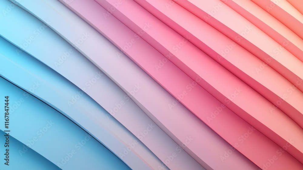 Fototapeta premium Modern Abstract Diagonal Lines in Soft Colors