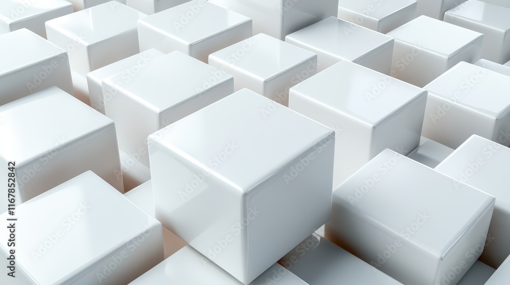 A visually striking arrangement of white cubes creates a modern abstract artwork, emphasizing textures and reflections while captivating viewers with its depth. A visually striking arrangement of white cubes creates a modern abstract artwork, emphasizing textures and reflections while captivating viewers with its depth.
