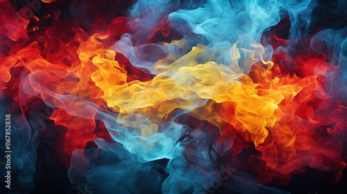 Dark Energy: a photo shoot with the effect of a dark background and bright oil splashes, expressing mystery and masculine energy