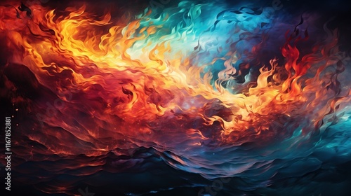 Dark Energy: a photo shoot with the effect of a dark background and bright oil splashes, expressing mystery and masculine energy