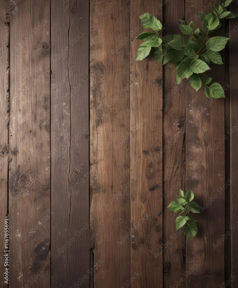 Distressed wooden plank with subtle leaf patterns , texture, wood, outdoors Distressed wooden plank with subtle leaf patterns , texture, wood, outdoors