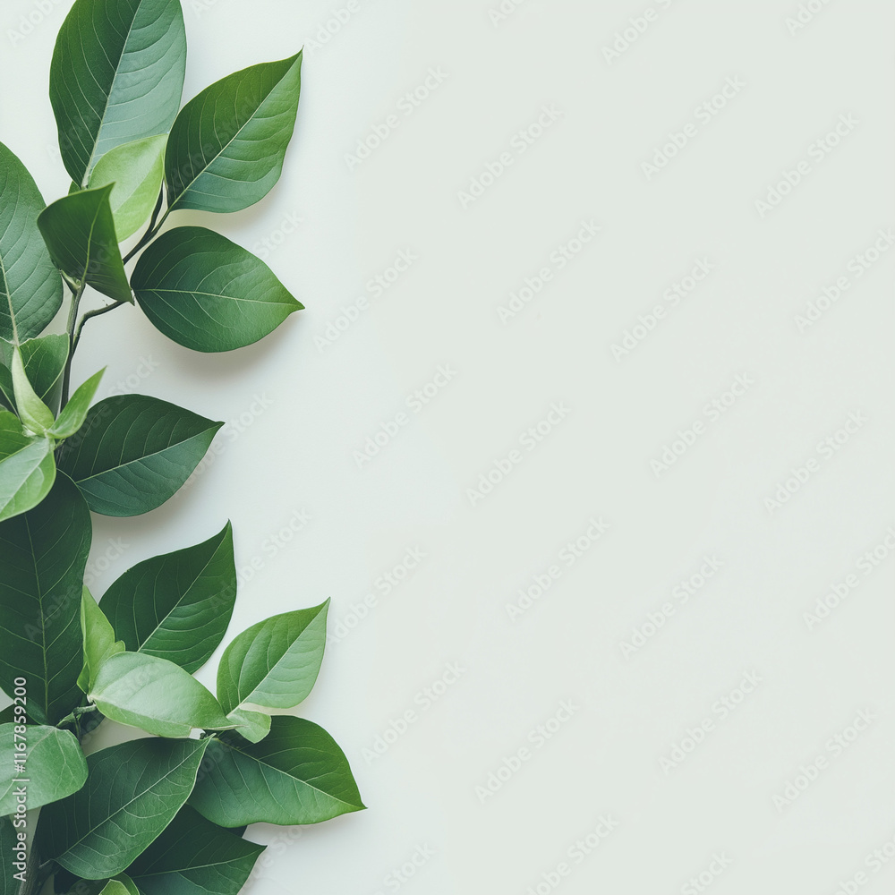 Fototapeta premium Leaf green leaves background