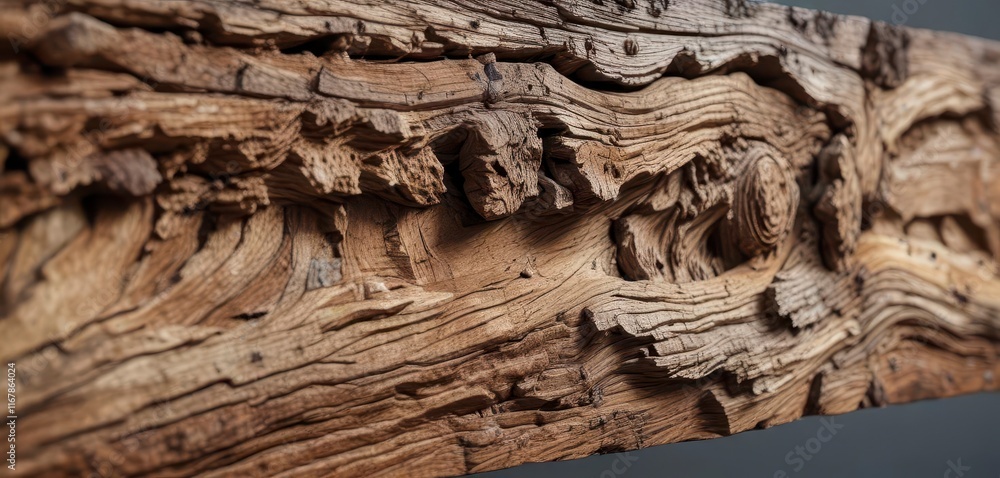 Weathered wooden beam with intricate wood grain, brown wood, wooden beams, wood texture Weathered wooden beam with intricate wood grain, brown wood, wooden beams, wood texture