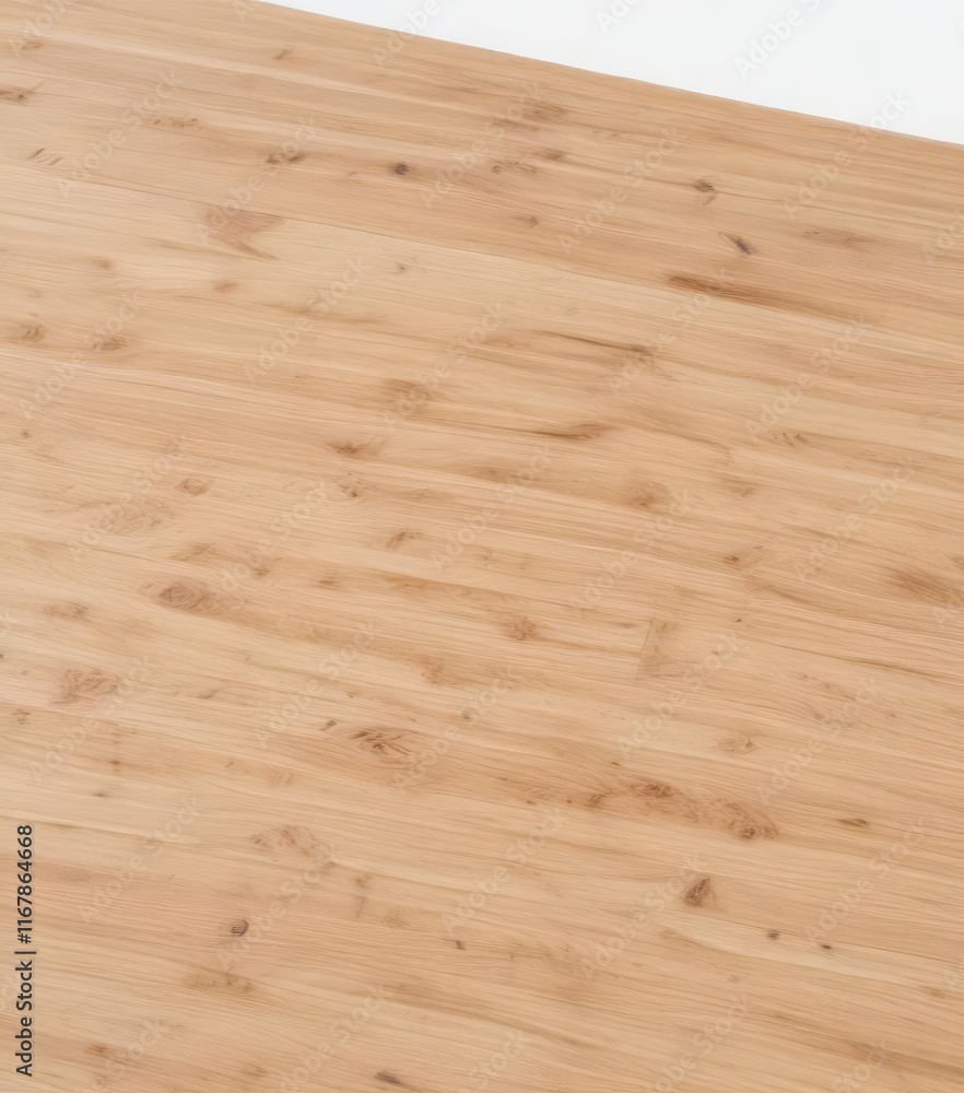 Fototapeta premium Wooden table top corner isolated on white background, modern look, clean cut, clipping path