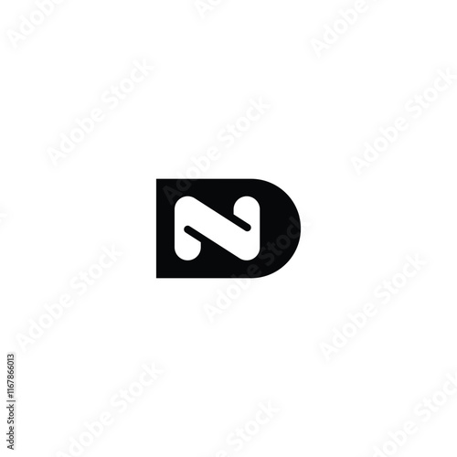 Clean and Creative ND DN Initials Monogram Logo Design
