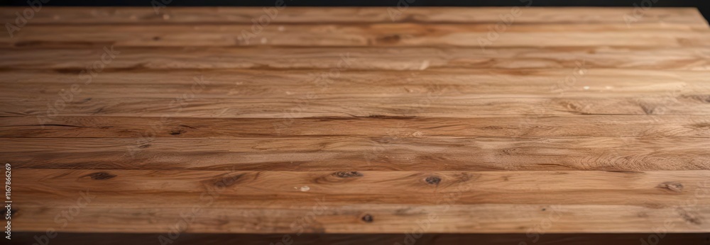 Fototapeta premium Wooden table top corner on isolated background, isolation, wood texture, wood finish