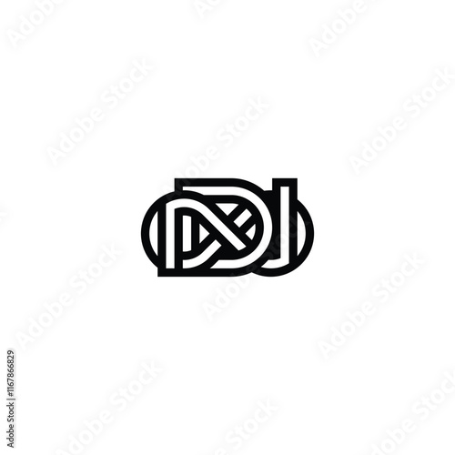 Minimalist Alphabet Letters Initial Monogram  Infinity ND  DN Logo photo