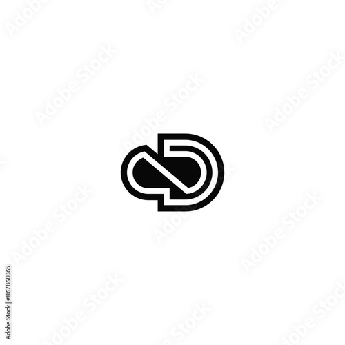 Free Download Clean and Creative ND DN Initials Monogram Logo Design - GFXLoad